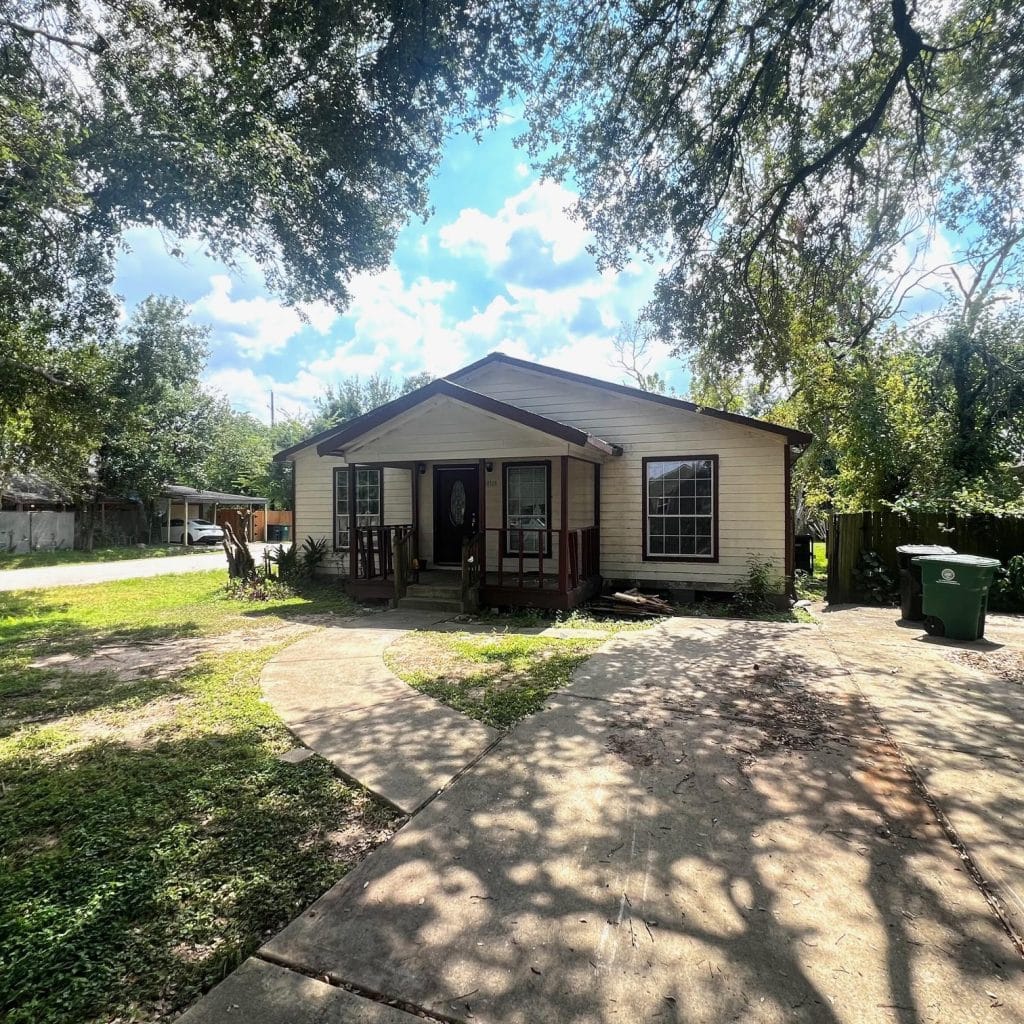 as is property we purchased in Carverdale subdivision of Harris County